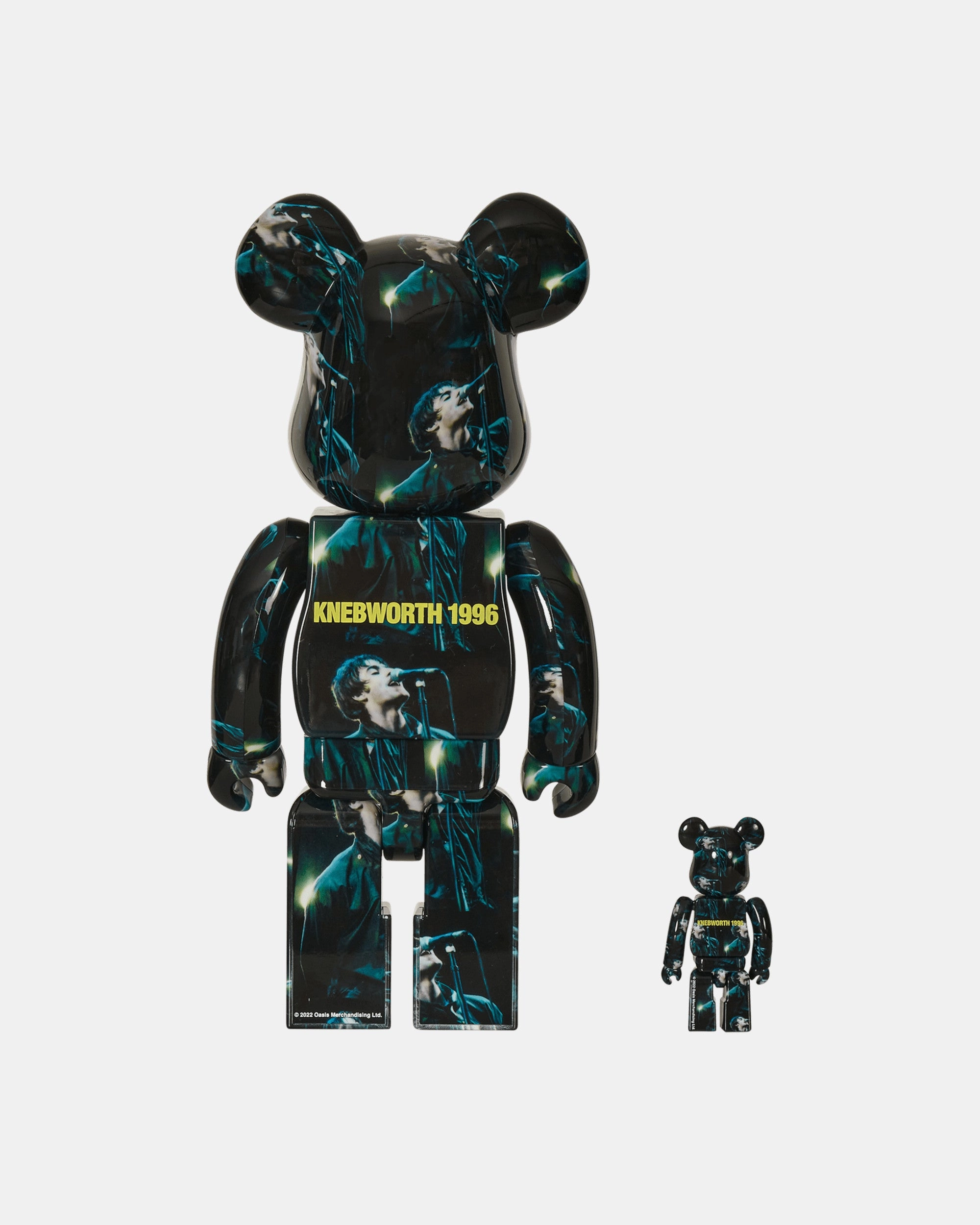 100% 400% Oasis Knebworth 1996 - Liam Gallagher Be@rbrick Multicolor