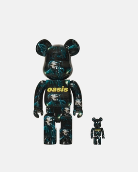 100% 400% Oasis Knebworth 1996 - Liam Gallagher Be@rbrick Multicolor