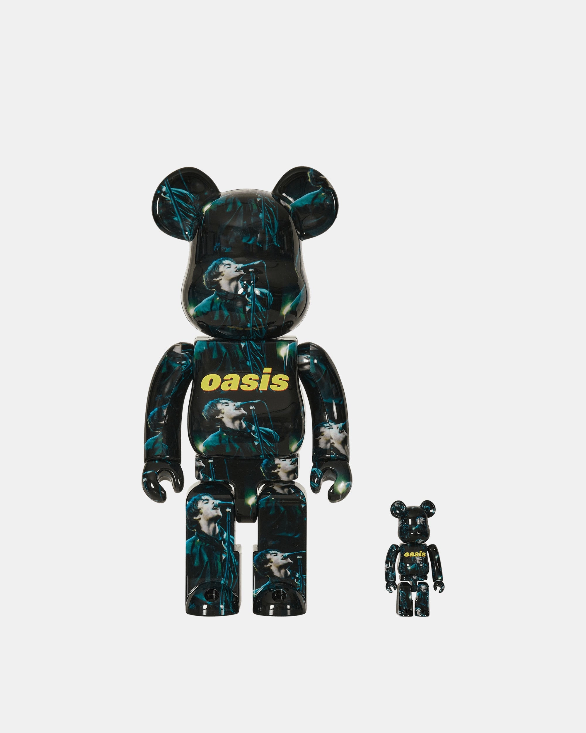 100% 400% Oasis Knebworth 1996 - Liam Gallagher Be@rbrick Multicolor