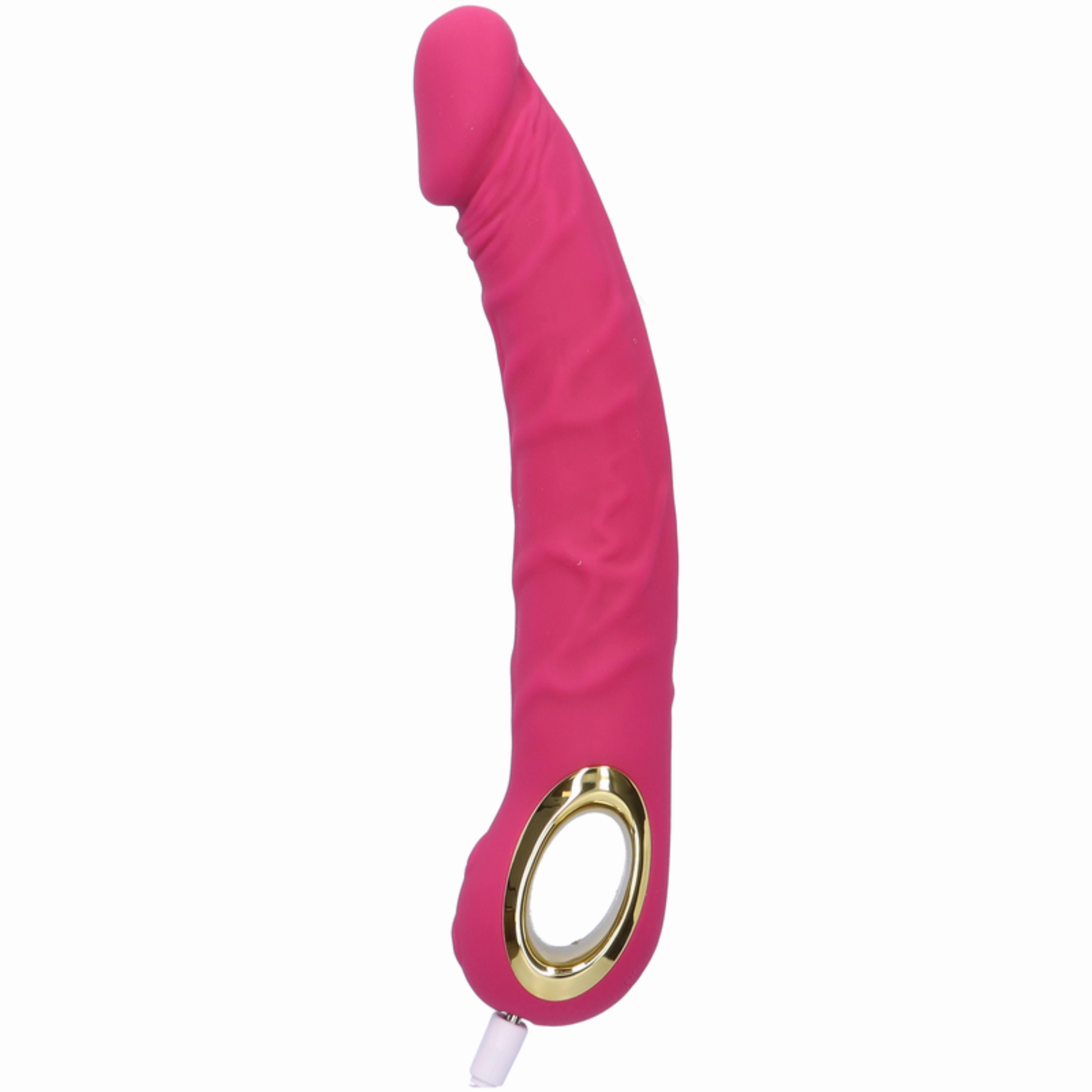 9.5 Inch Veined Vibrating  Silicone Dildo - Deep, Lifelike Penetration!