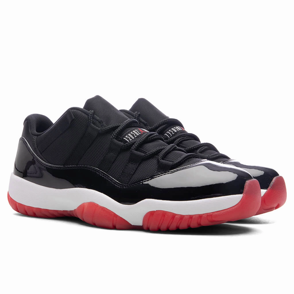 Air Jordan 11 Retro Low 'Bred' - Black/Varsity Red/White