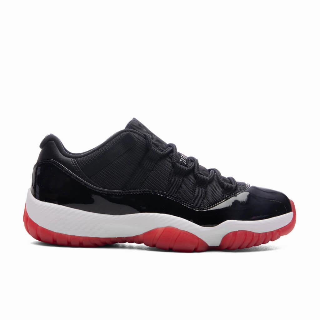 Air Jordan 11 Retro Low 'Bred' (GS) - Black/Varsity Red/White