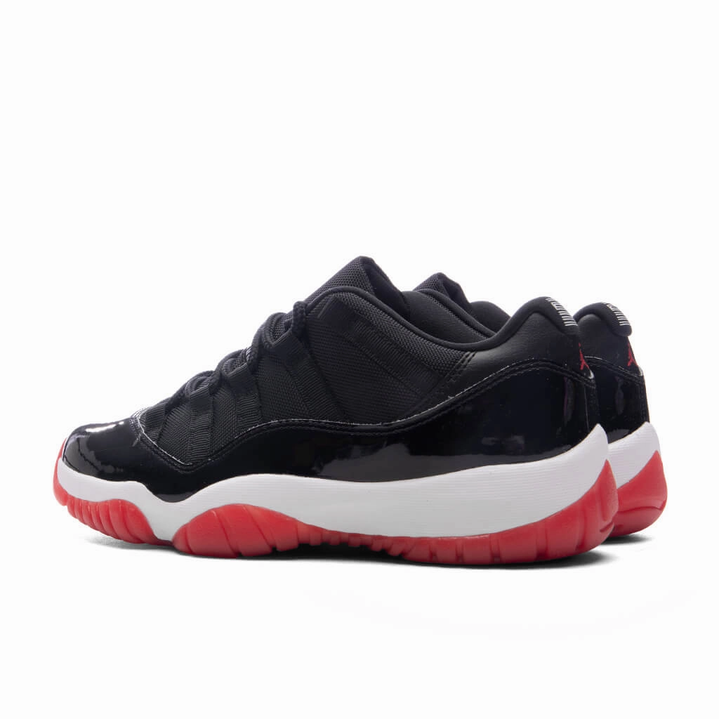Air Jordan 11 Retro Low 'Bred' (GS) - Black/Varsity Red/White