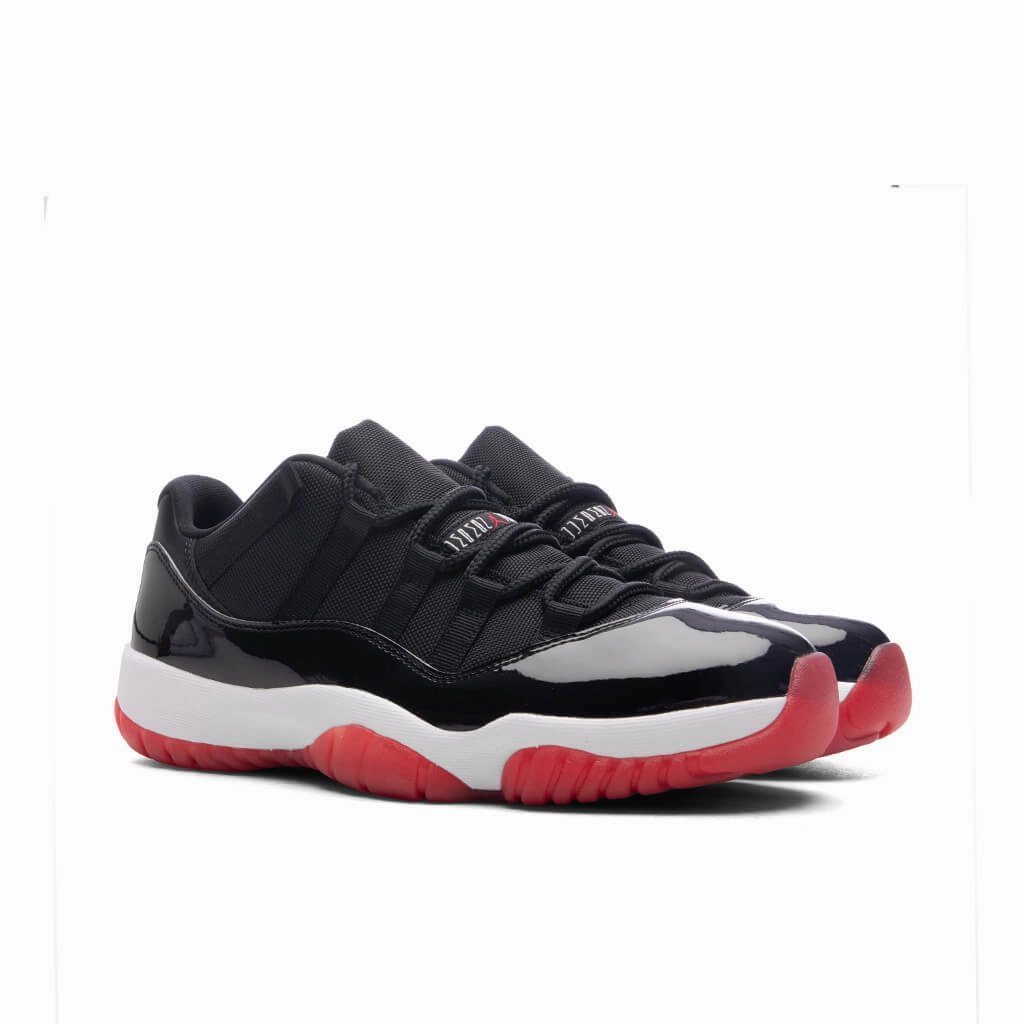Air Jordan 11 Retro Low 'Bred' (PS) - Black/Varsity Red/White