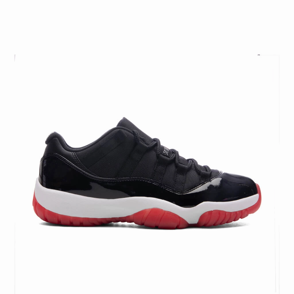 Air Jordan 11 Retro Low 'Bred' (PS) - Black/Varsity Red/White