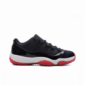 Air Jordan 11 Retro Low 'Bred' (PS) - Black/Varsity Red/White