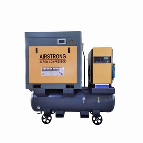 Airstrong 20HP 415V/50Hz 10 Bar 3 in 1 Screw Compressor with Tank & Air Dryer | Model : A-ASPMTD20A