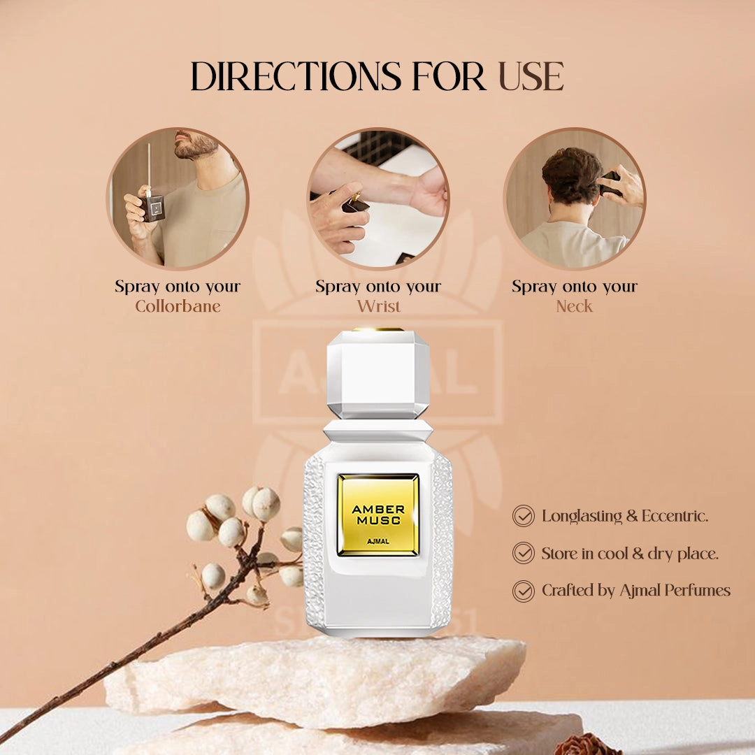 Amber Musc  by Ajmal perfume 100ML EDP