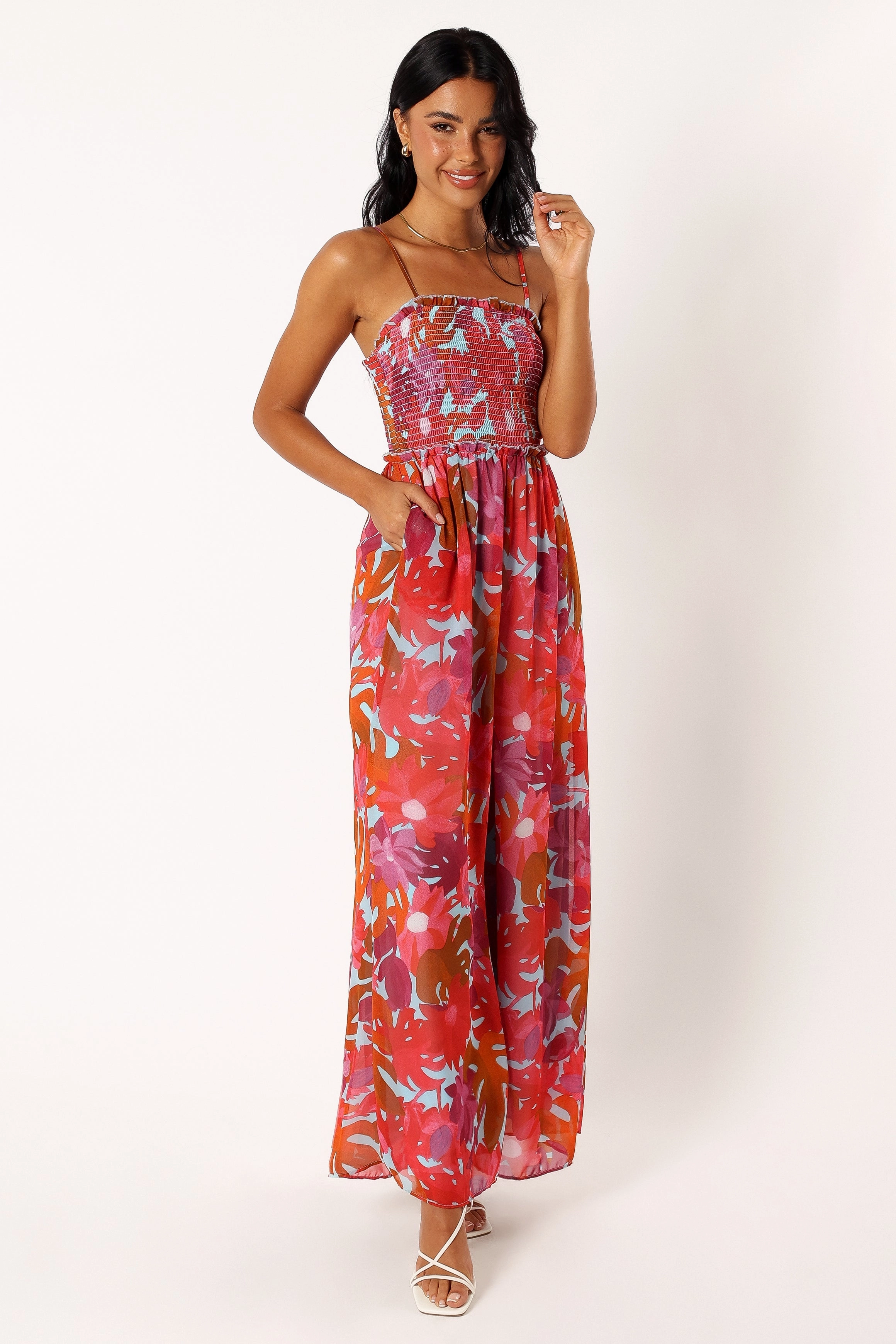 Annalise Jumpsuit - Pink Azalea