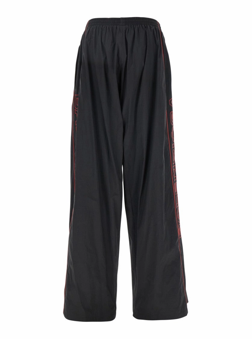Black Pants With Elastic Drawstring