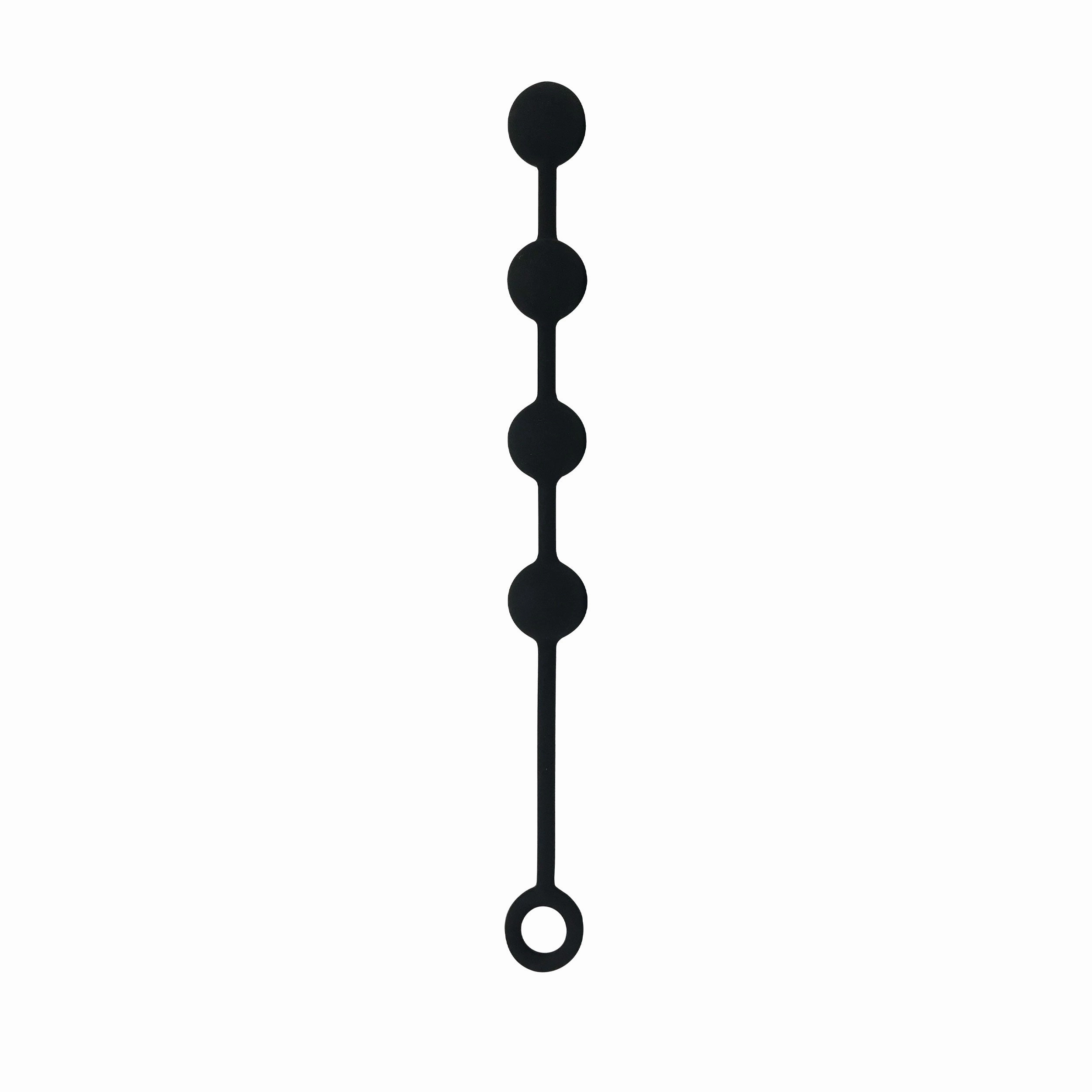 Black Silk Medium 4 Anal Beads