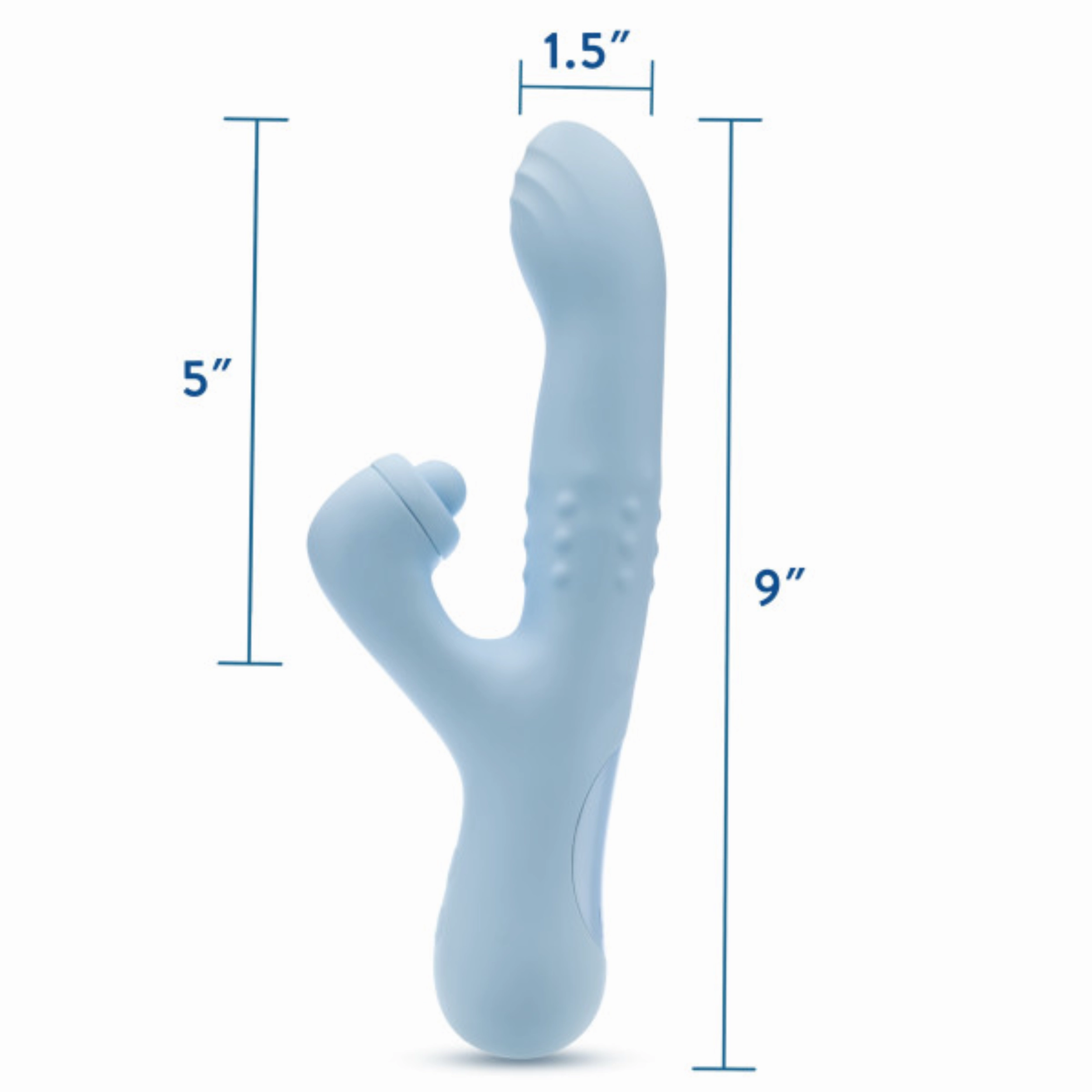 Blush Devin Rechargeable Silicone Rabbit Vibrator