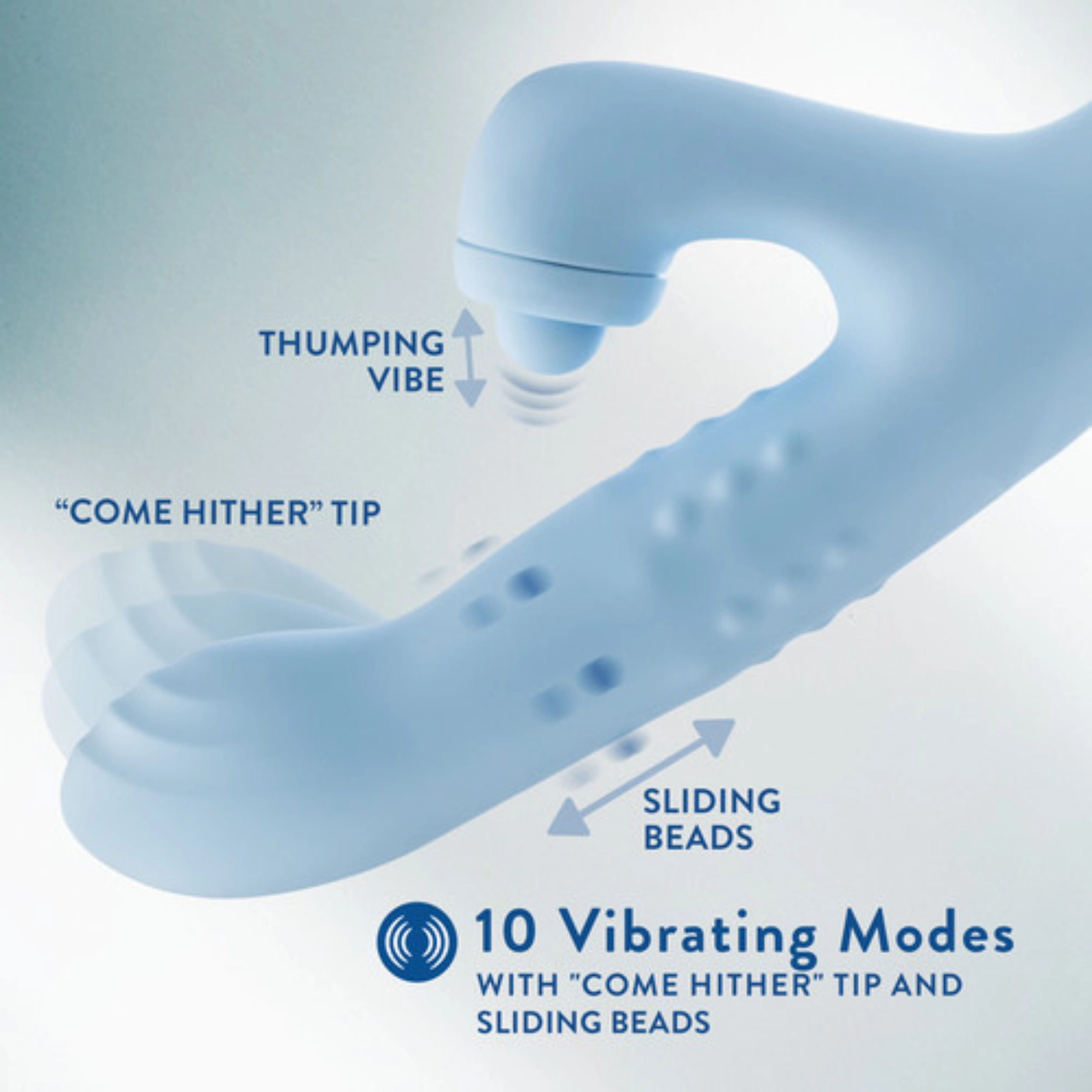 Blush Devin Rechargeable Silicone Rabbit Vibrator