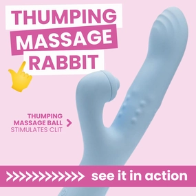 Blush Devin Rechargeable Silicone Rabbit Vibrator