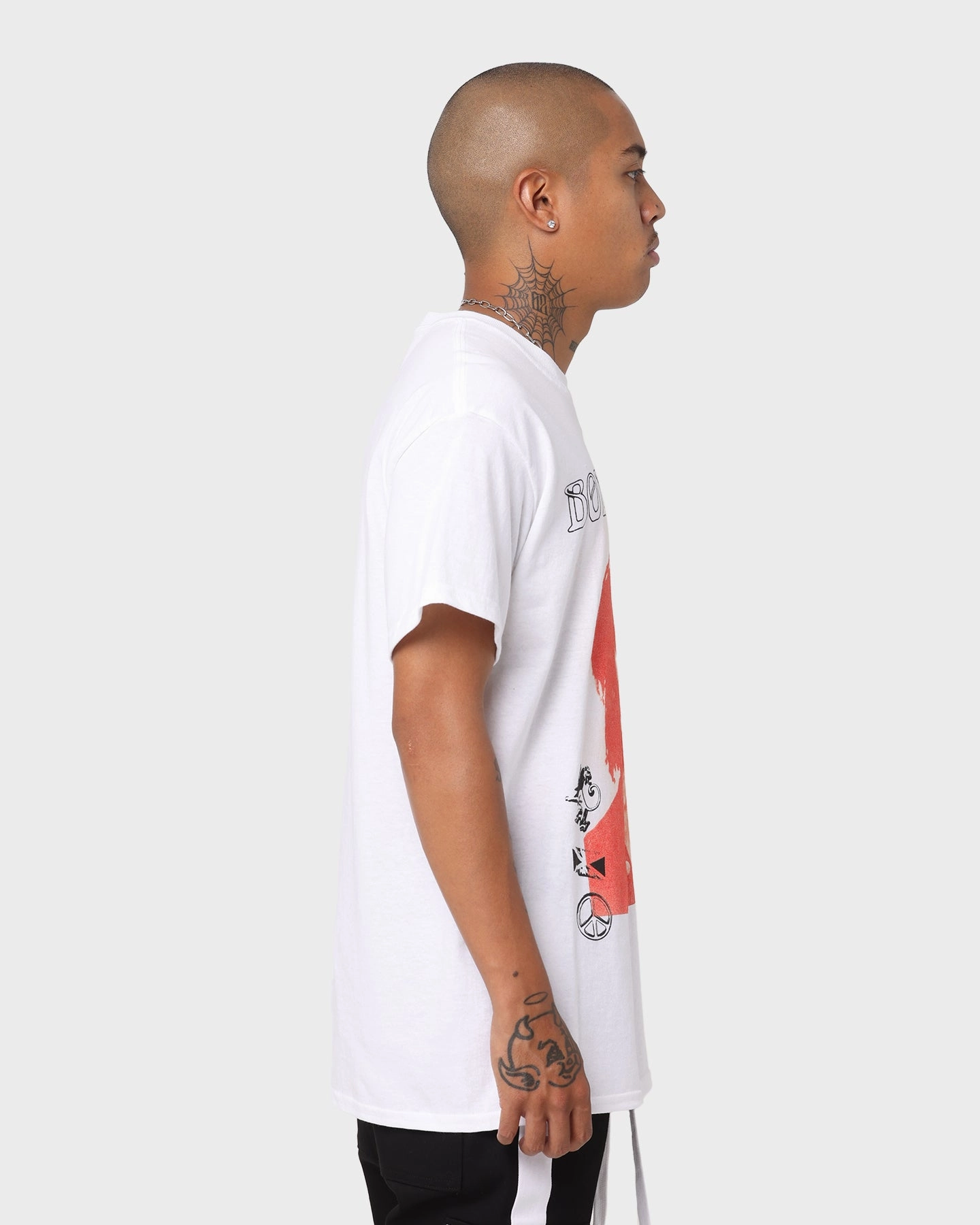 Bob Marley Red Portrait T-Shirt White