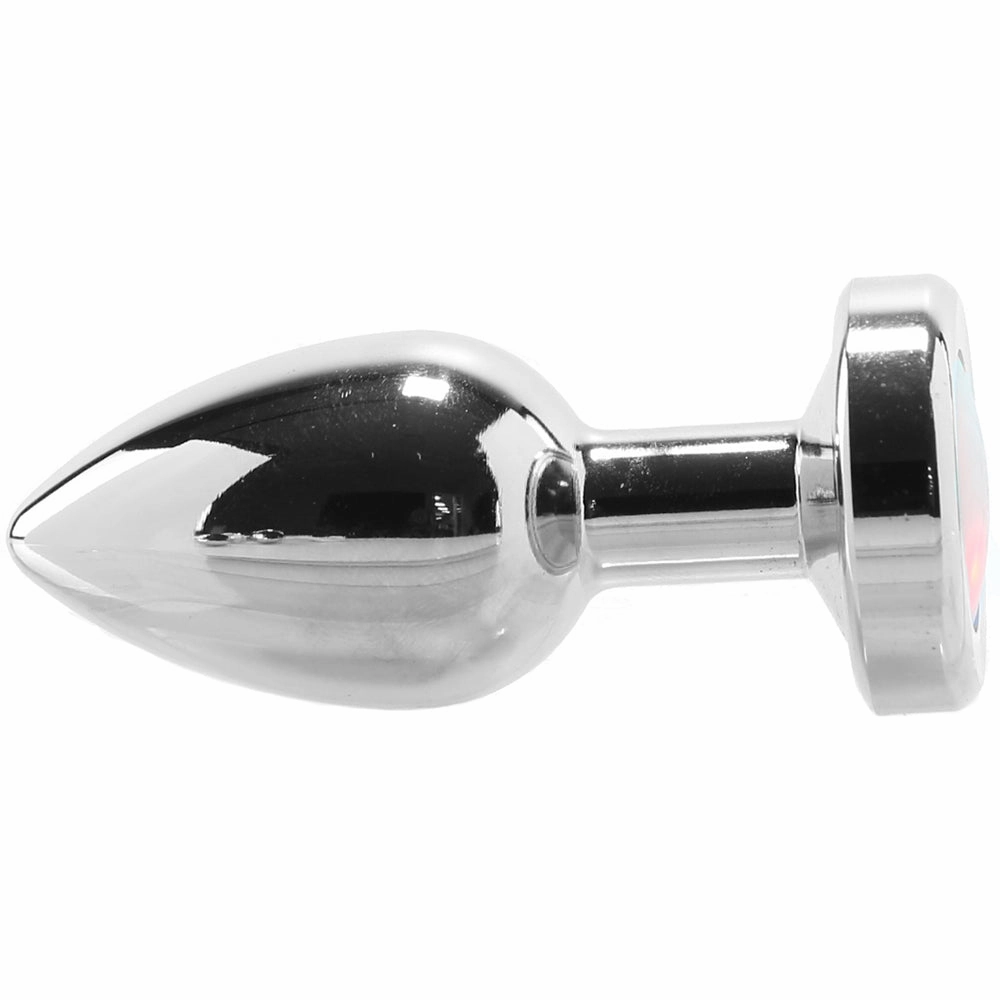 Booty Sparks Silver Light Up Anal Plug in Small