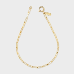 Cairo Link Anklet in Gold