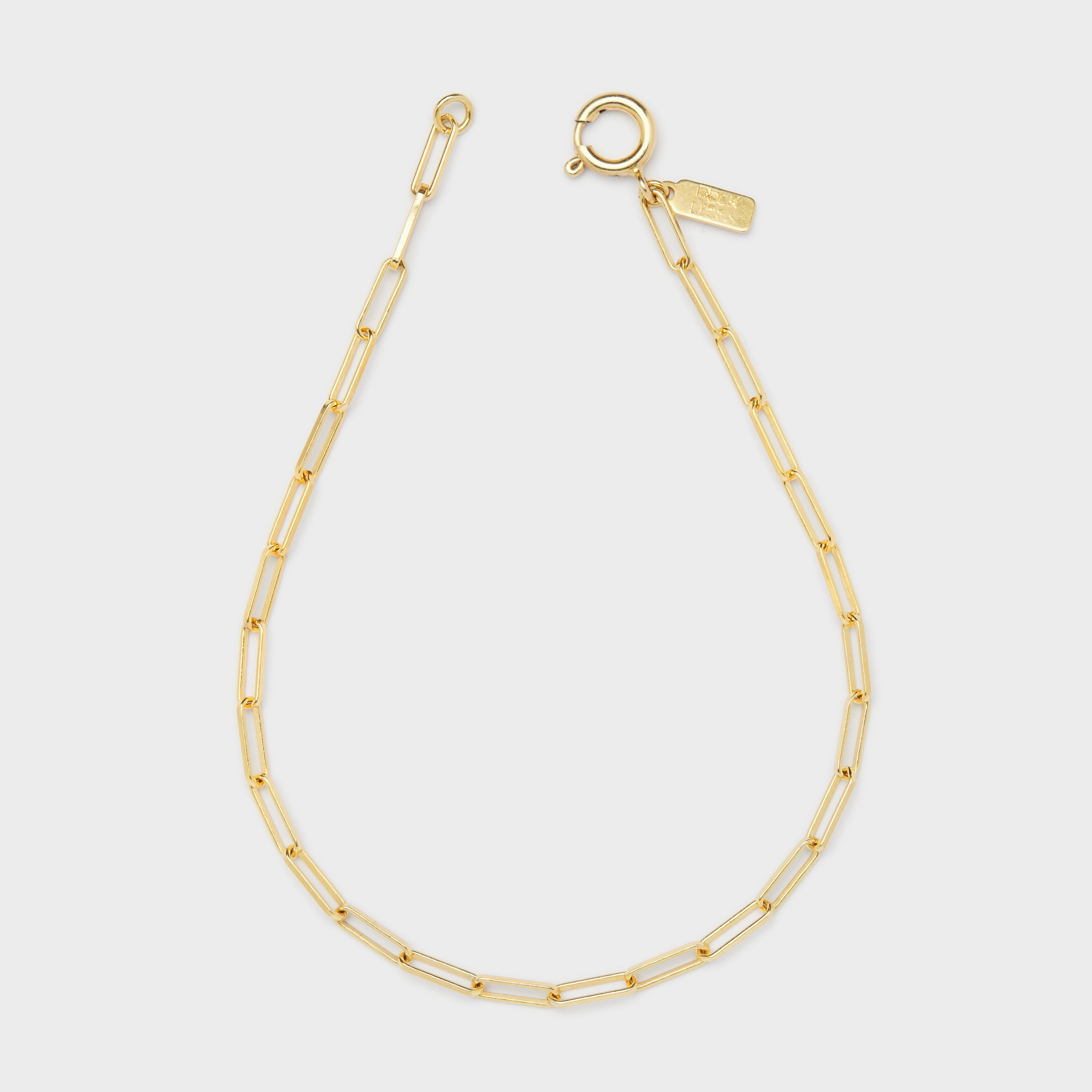 Cairo Link Anklet in Gold