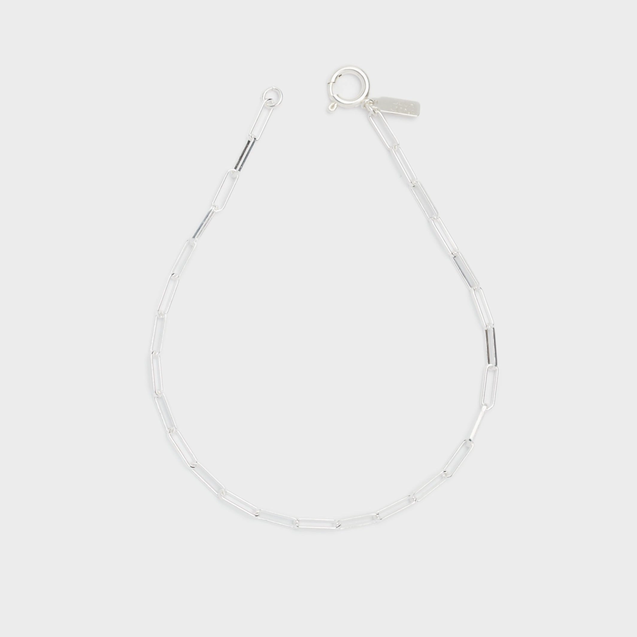 Cairo Link Anklet in Silver