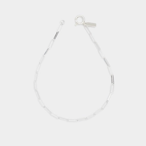 Cairo Link Anklet in Silver