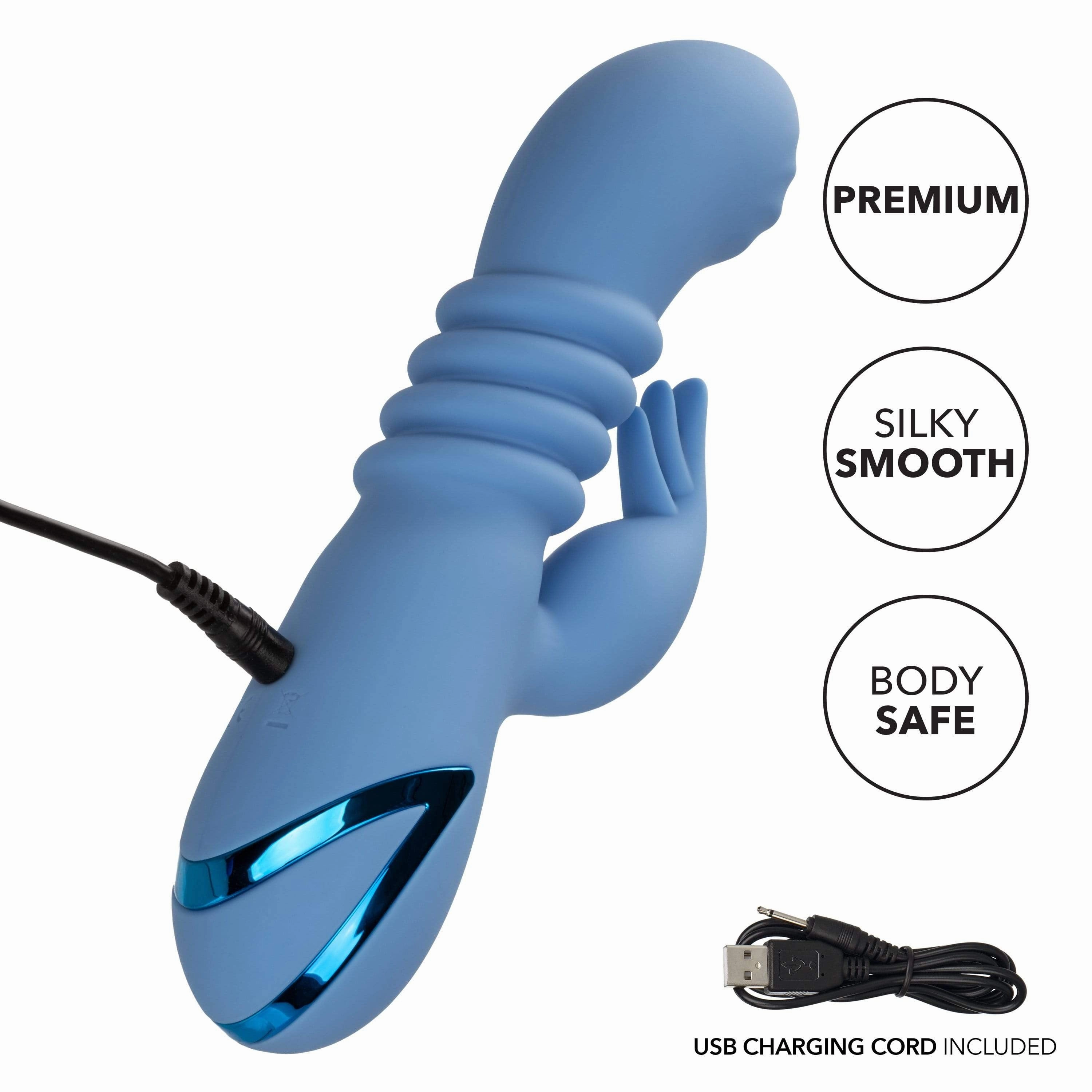 California Exotics - California Dreaming Santa Cruz 'Coaster Rabbit Vibrator (Blue)
