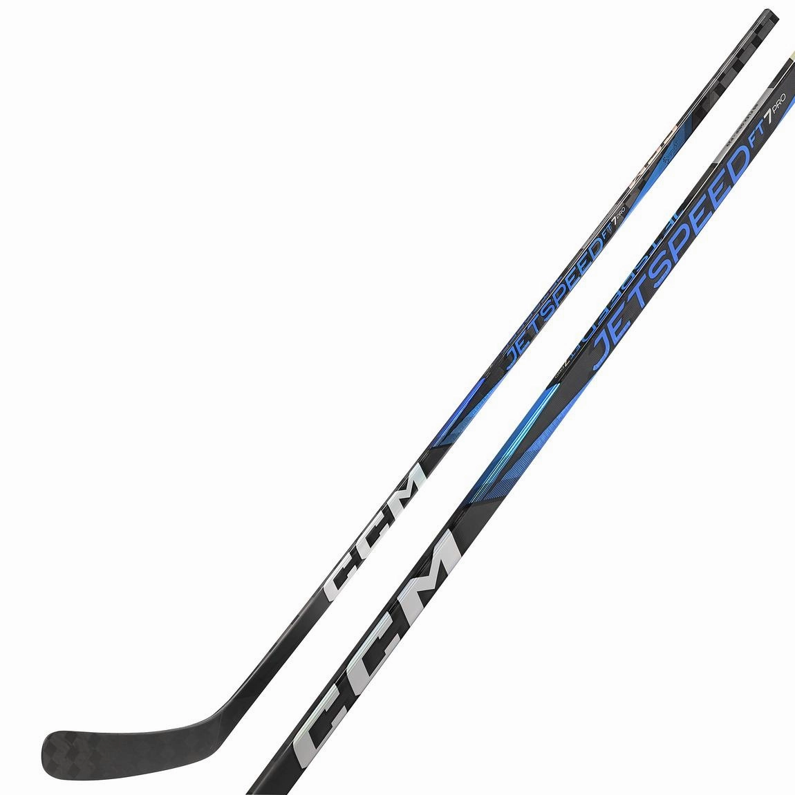 CCM Jetspeed FT7 Pro Custom Blue Hockey Stick - Junior