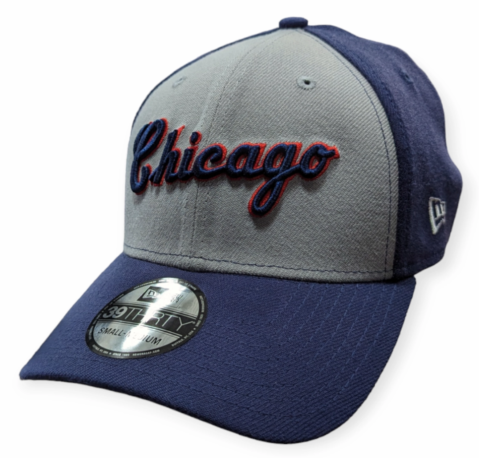 Chicago White Sox New Era 1987 Road Gray/ Navy 39THIRTY Flex Fit Hat