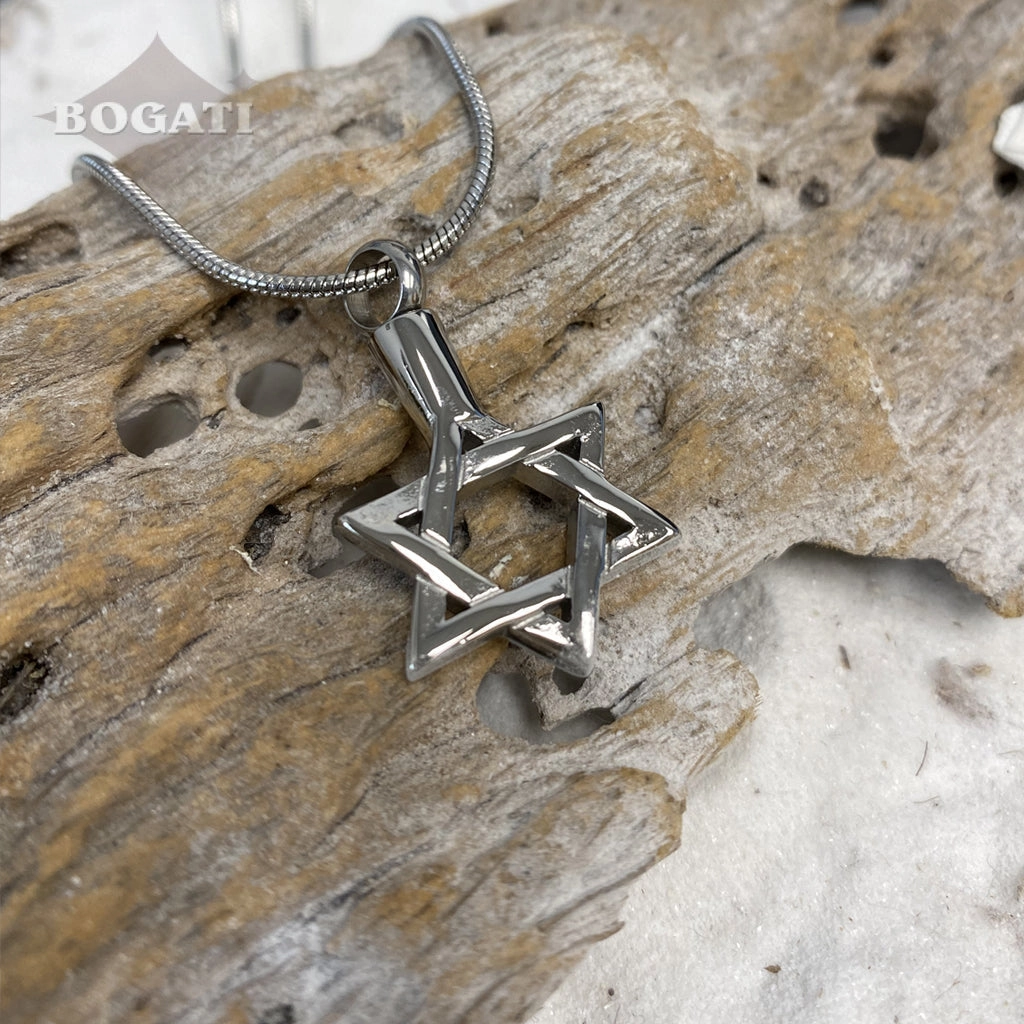 CLEARANCE - J-018 - Star of David - Pendant with Chain