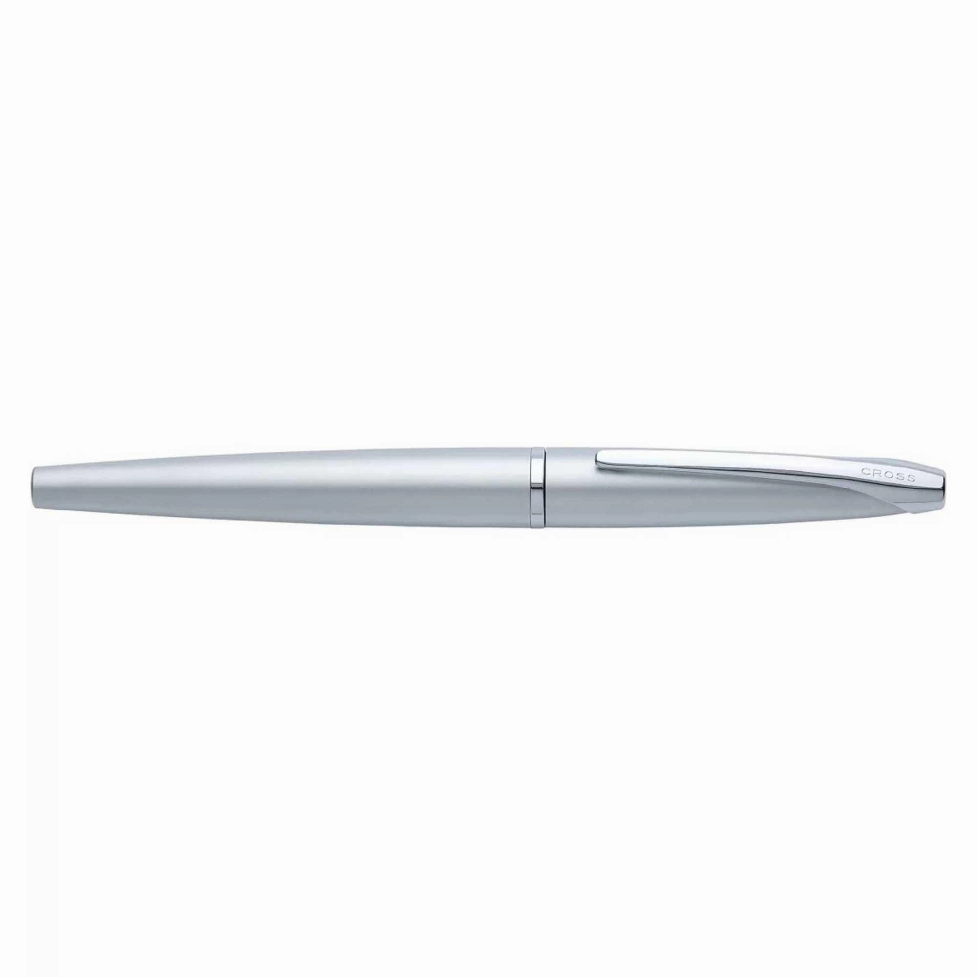 Cross Fountain Pen - ATX Polished Pure Chrome Finish Barrel, Medium Nib | 886-2MS