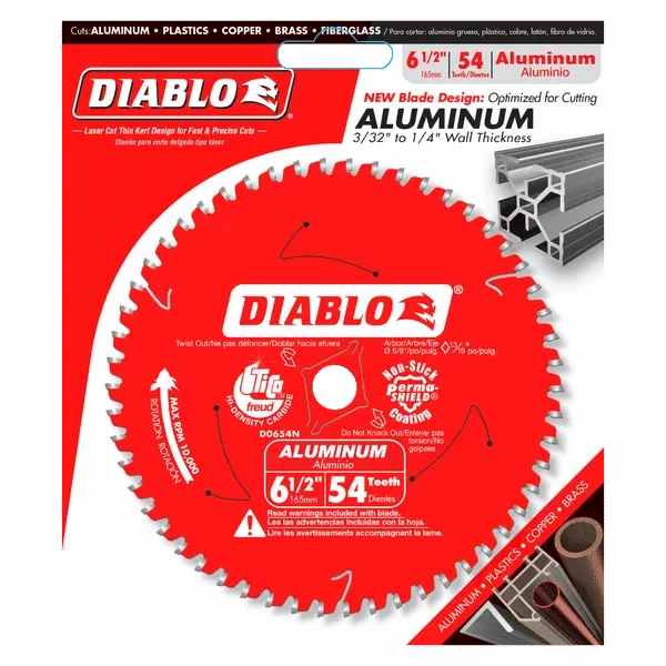 Diablo D0654N -  6 1/2" x 54T Aluminum Cutting Blade
