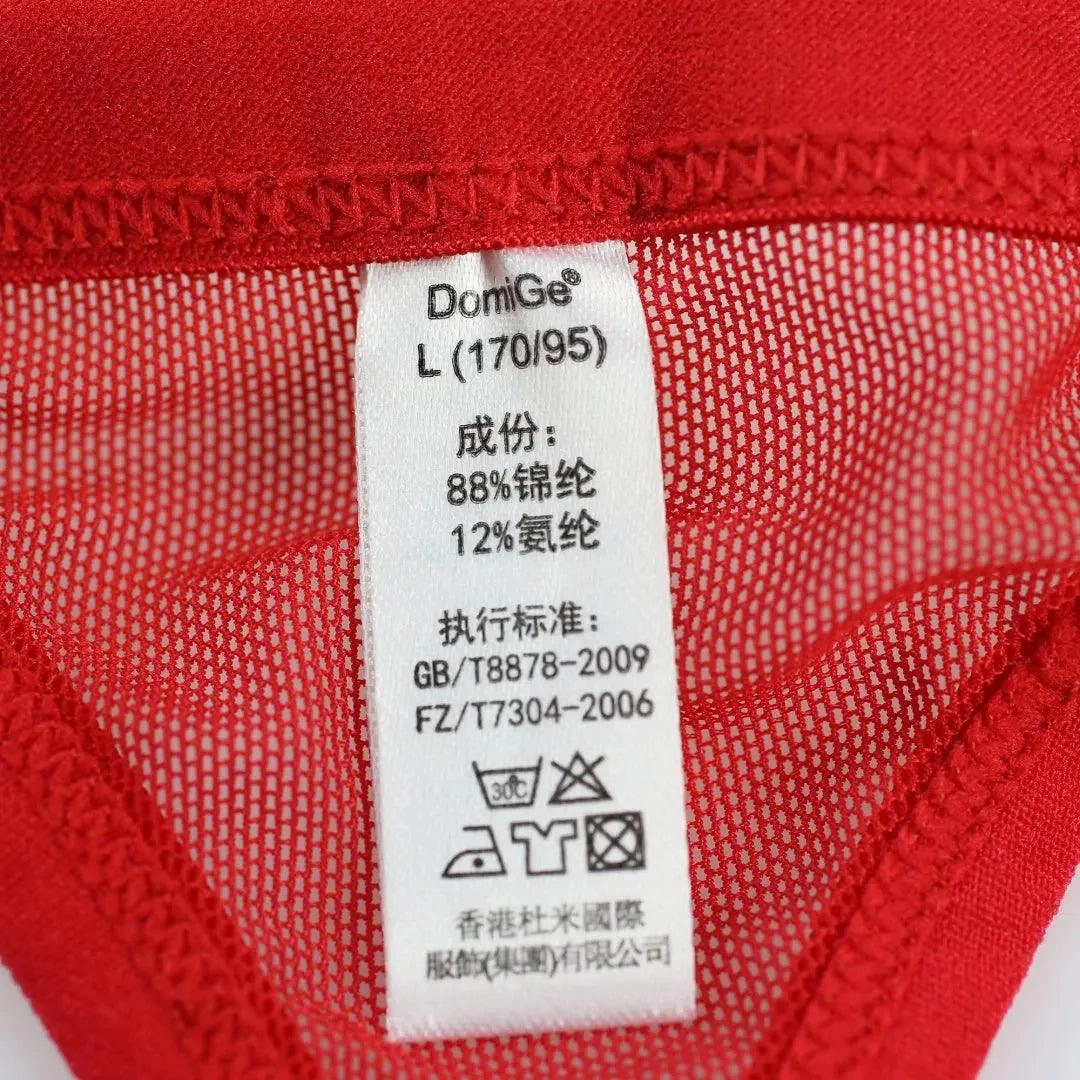 DomiGe Men's Underwear Elastic Waistband Hollow Mesh G-String