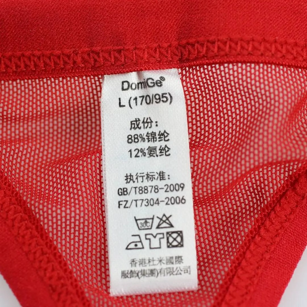 DomiGe Men's Underwear Elastic Waistband Hollow Mesh G-String