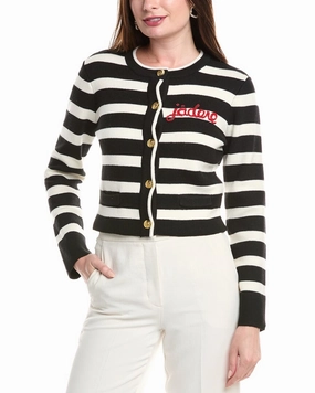 Endless Rose J'Adore Beaded Wool-Blend Cardigan