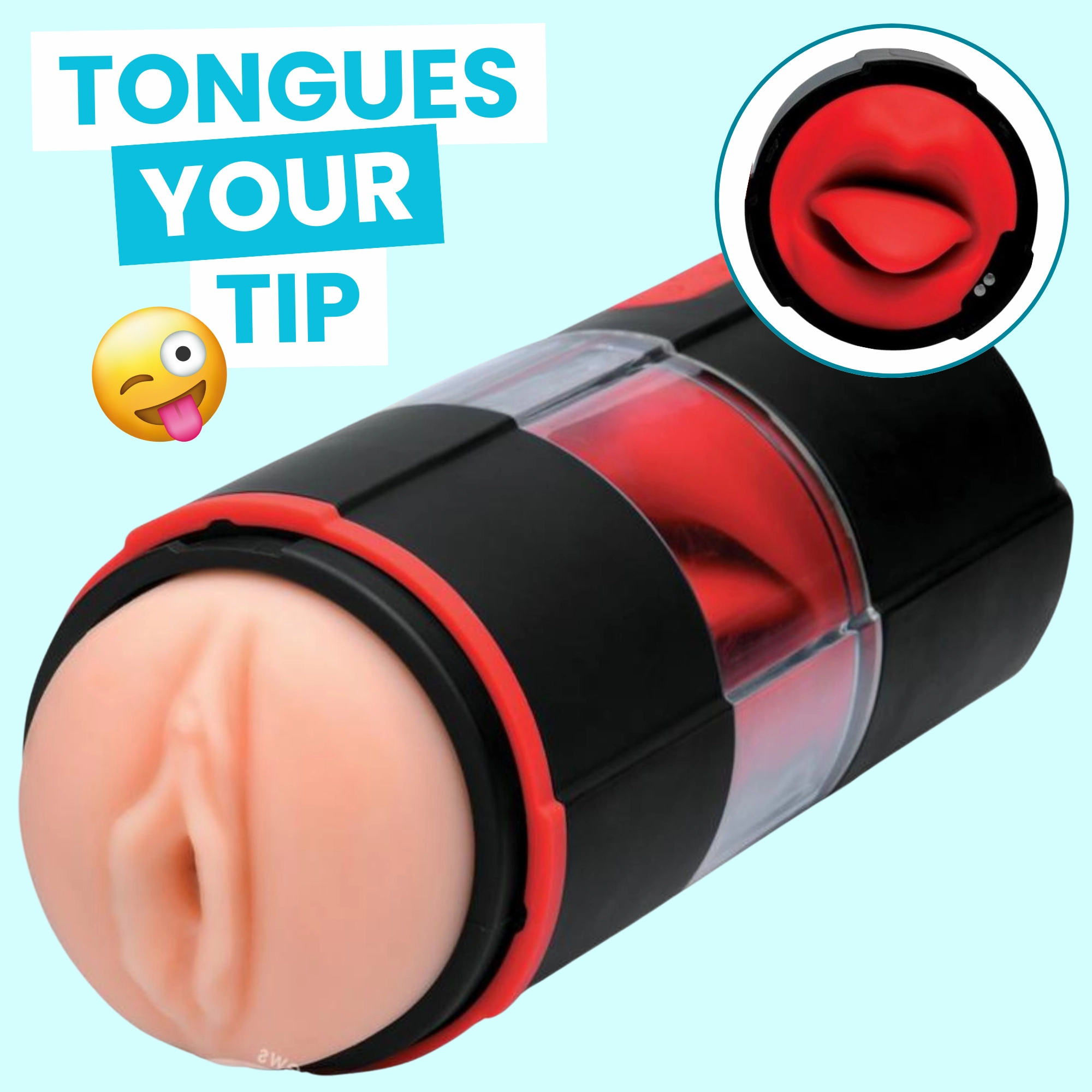 Flicking Tongue Oral Sex Masturbator