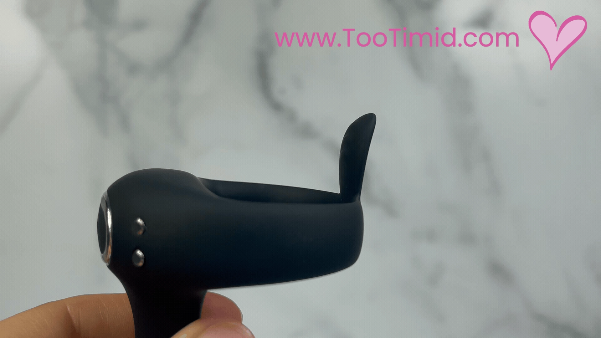 FLIRT Vibrating Silicone C-ring with G-Spot Stimulator & Ball Tickler