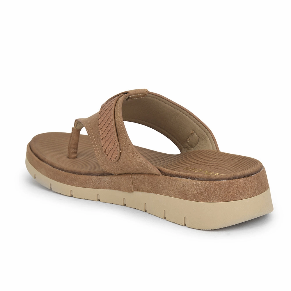 Healers Casual Thong For Ladies (Tan) GI-BZ-17 By Liberty
