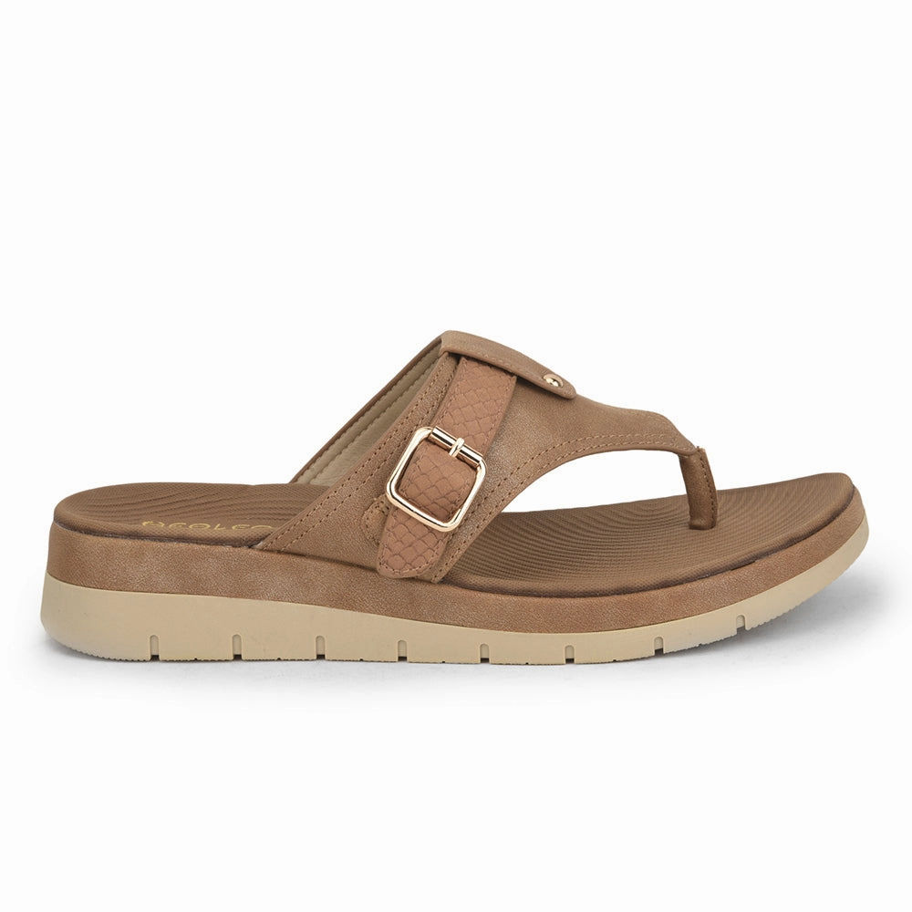 Healers Casual Thong For Ladies (Tan) GI-BZ-17 By Liberty