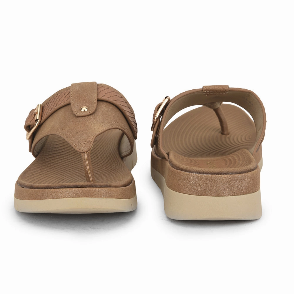 Healers Casual Thong For Ladies (Tan) GI-BZ-17 By Liberty