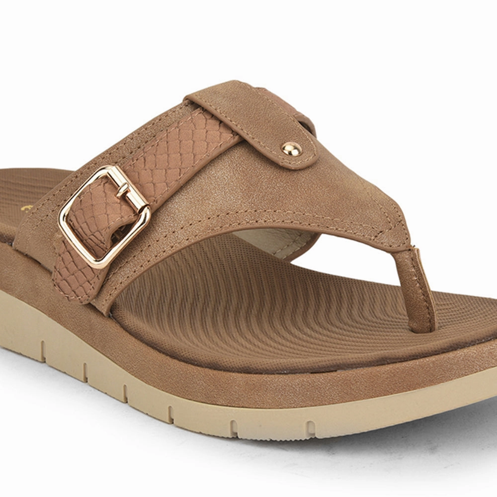 Healers Casual Thong For Ladies (Tan) GI-BZ-17 By Liberty