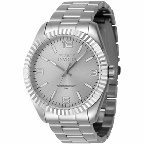 Invicta Men's Quartz Watch - Specialty Silver Tone Stainless Steel Bracelet | 47449