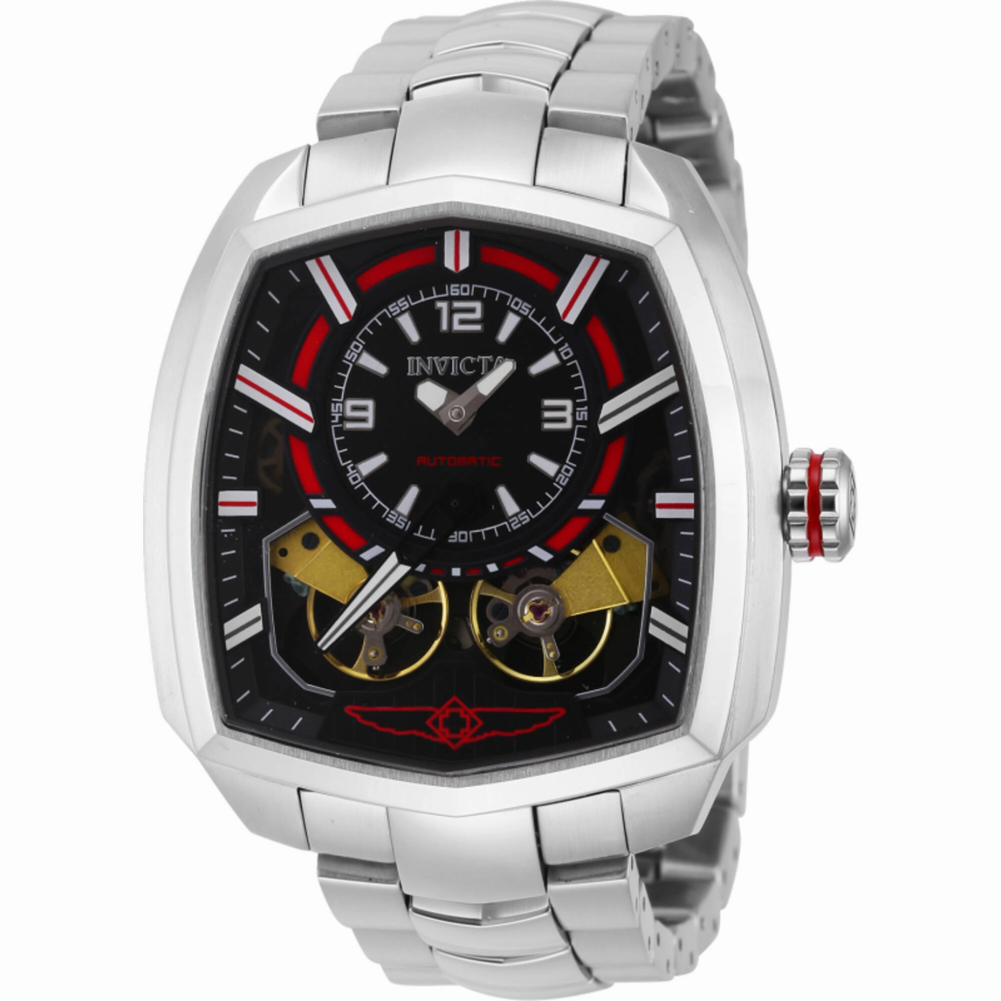 Invicta Men's Watch - Akula Automatic Black Dial Stainless Steel Bracelet | 43998