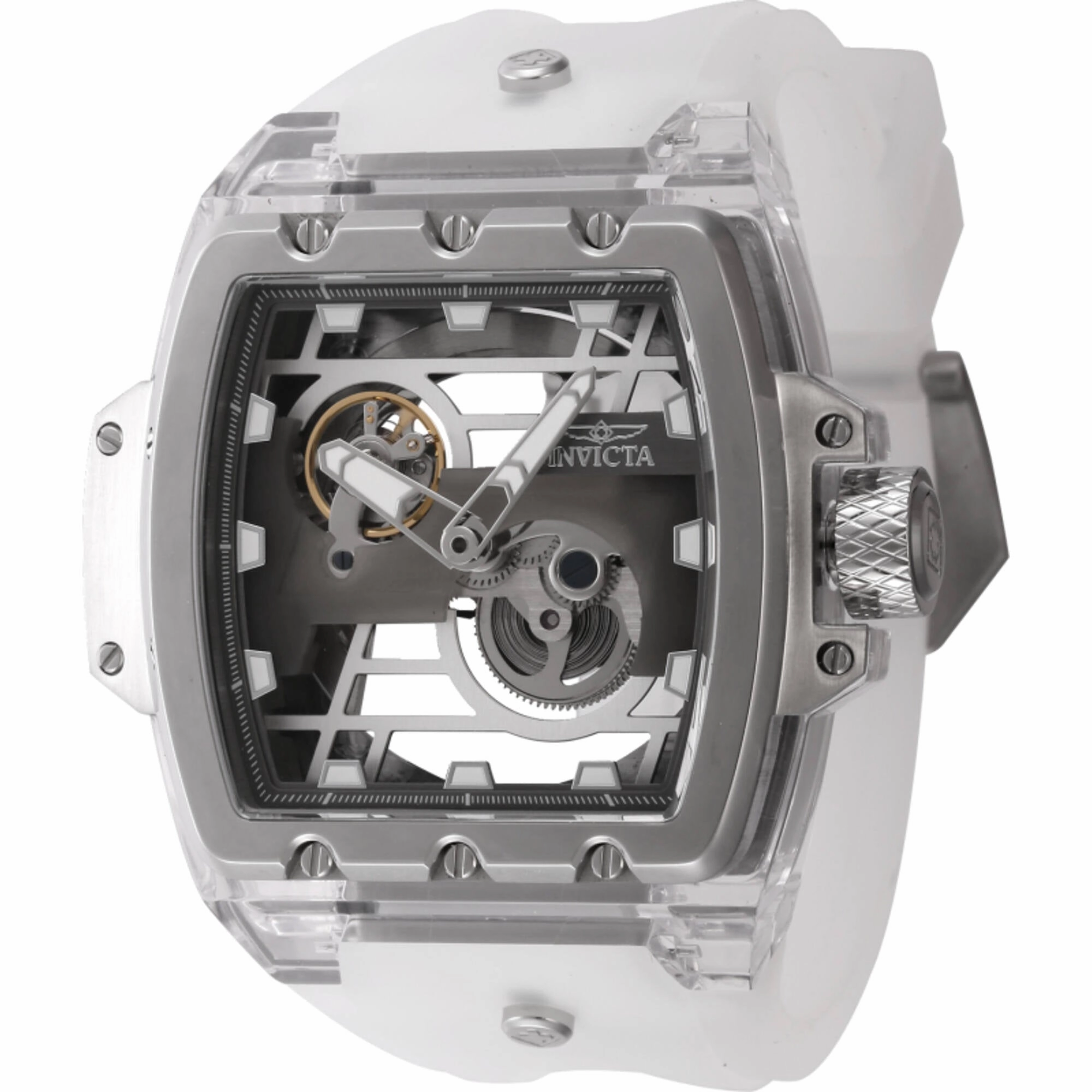 Invicta Men's Watch - Anatomic Automatic Skeleton Dial White Silicone Strap | 44264