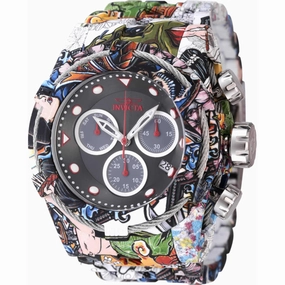 Invicta Men's Watch - Bolt Black, Grey and Silver Dial Aqua Plated Bracelet | 45490