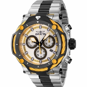 Invicta Men's Watch - Bolt Quartz Chronograph Black and Silver Dial Bracelet | 42116