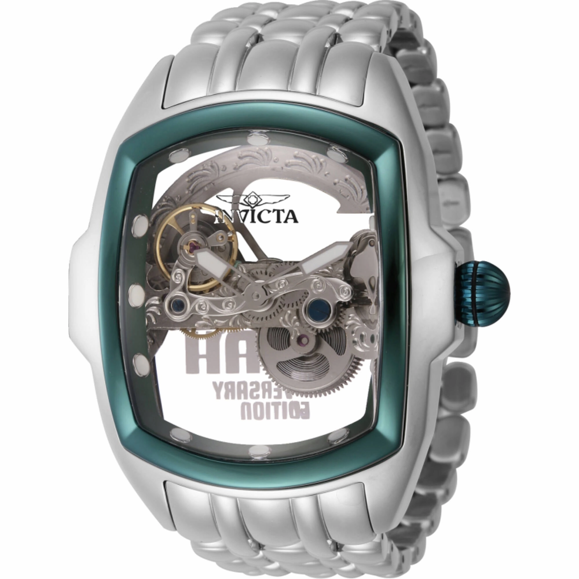 Invicta Men's Watch - Lupah Automatic Ghost Bridge Dial Silver Tone Bracelet | 45895