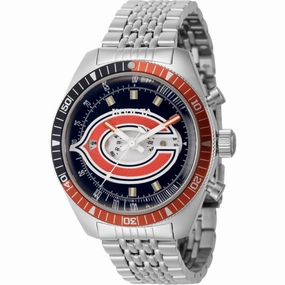 Invicta Men's Watch - NFL Chicago Bears Rotating Bezel Silver Tone Bracelet | 45012