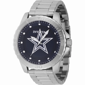 Invicta Men's Watch - NFL Dallas Cowboys Quartz Blue Dial Silver Tone Bracelet | 48083