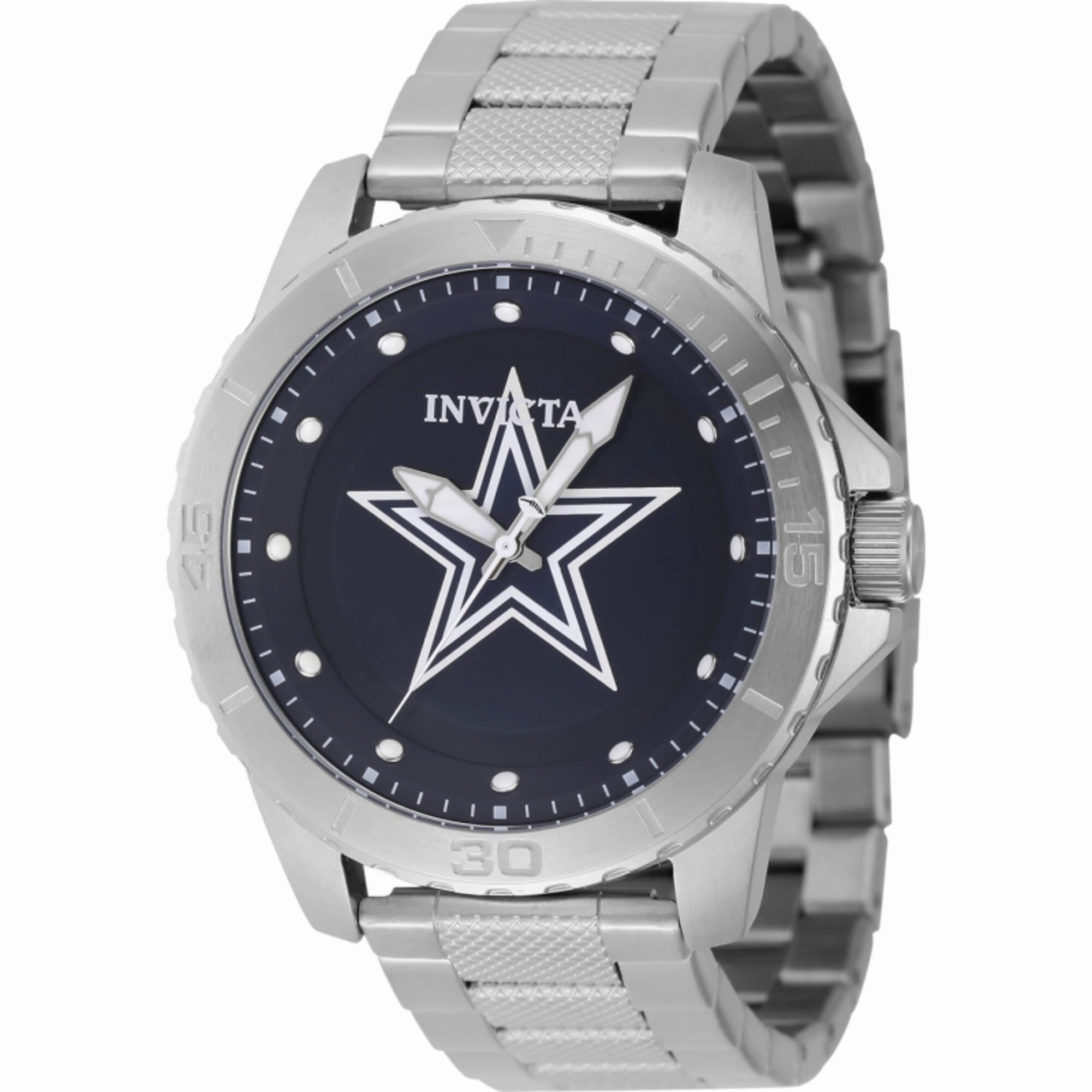 Invicta Men's Watch - NFL Dallas Cowboys Quartz Blue Dial Silver Tone Bracelet | 48083