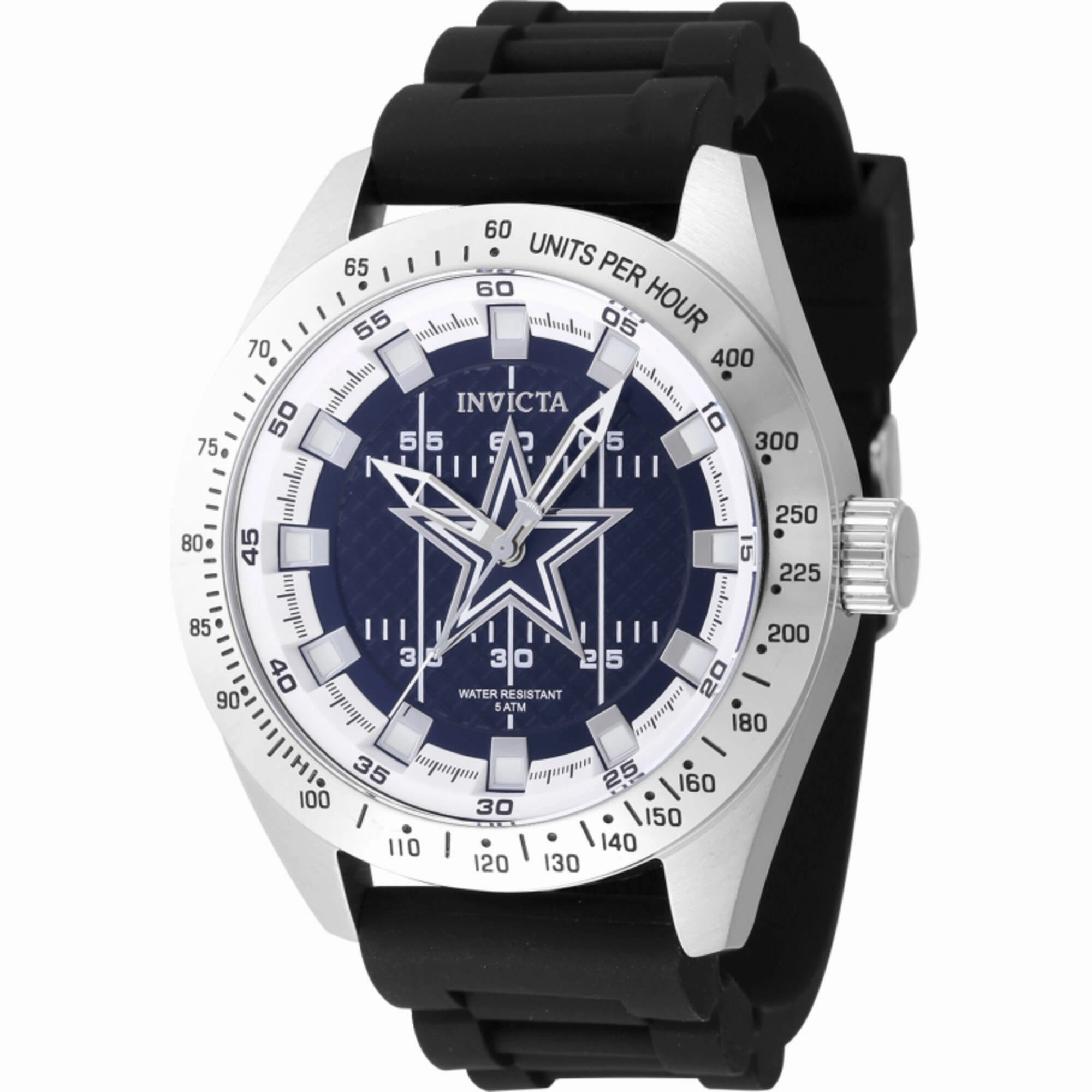Invicta Men's Watch - NFL Dallas Cowboys White and Blue Dial Silicone Strap | 47857