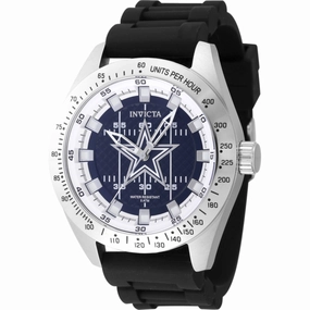 Invicta Men's Watch - NFL Dallas Cowboys White and Blue Dial Silicone Strap | 47857